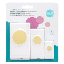 Cargar imagen en el visor de la galería, LAYERED PUNCH- SCALLOP CIRCLES