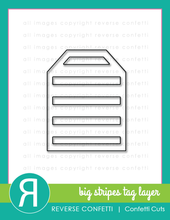 Cargar imagen en el visor de la galería, Big Stripes Tag Layer Confetti Cuts