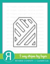 Cargar imagen en el visor de la galería, 2 WAY STRIPES TAG LAYER CONFETTI CUTS