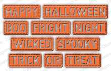Cargar imagen en el visor de la galería, Halloween Stitched Words