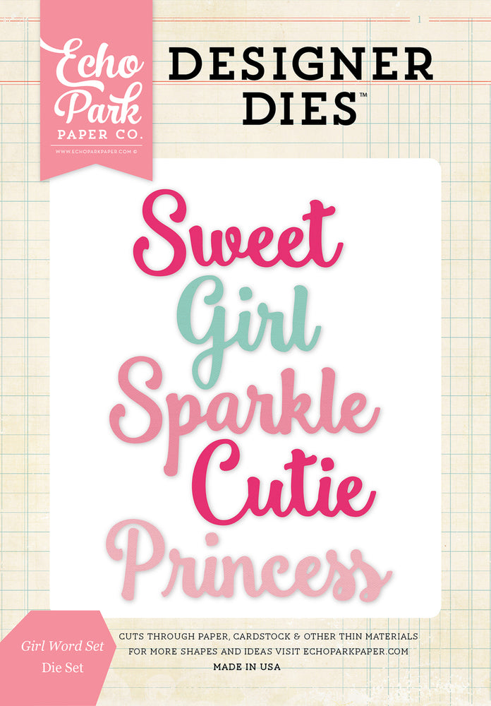 GIRL WORD DIE SET