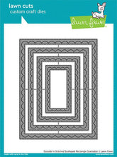 Cargar imagen en el visor de la galería, OUTSIDE IN STITCHED SCALLOPED RECTANGLE STACKABLES