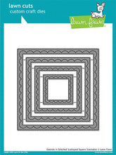 Cargar imagen en el visor de la galería, OUTSIDE IN STITCHED SCALLOPED SQUARE STACKABLES