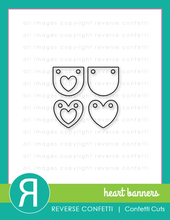Cargar imagen en el visor de la galería, HEART BANNERS CONFETTI CUTS