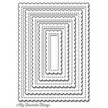 Cargar imagen en el visor de la galería, STITCHED MINI SCALLOP RECTANGLE