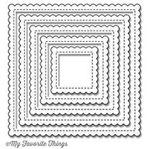 Cargar imagen en el visor de la galería, STITCHED MINI SCALLOP SQUARE